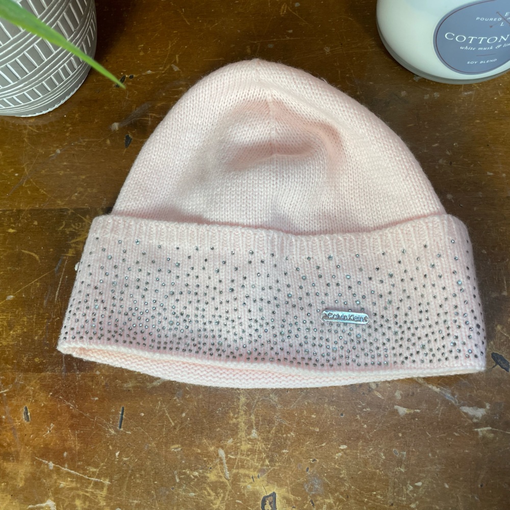 Calvin Klein Light Pink Beanie